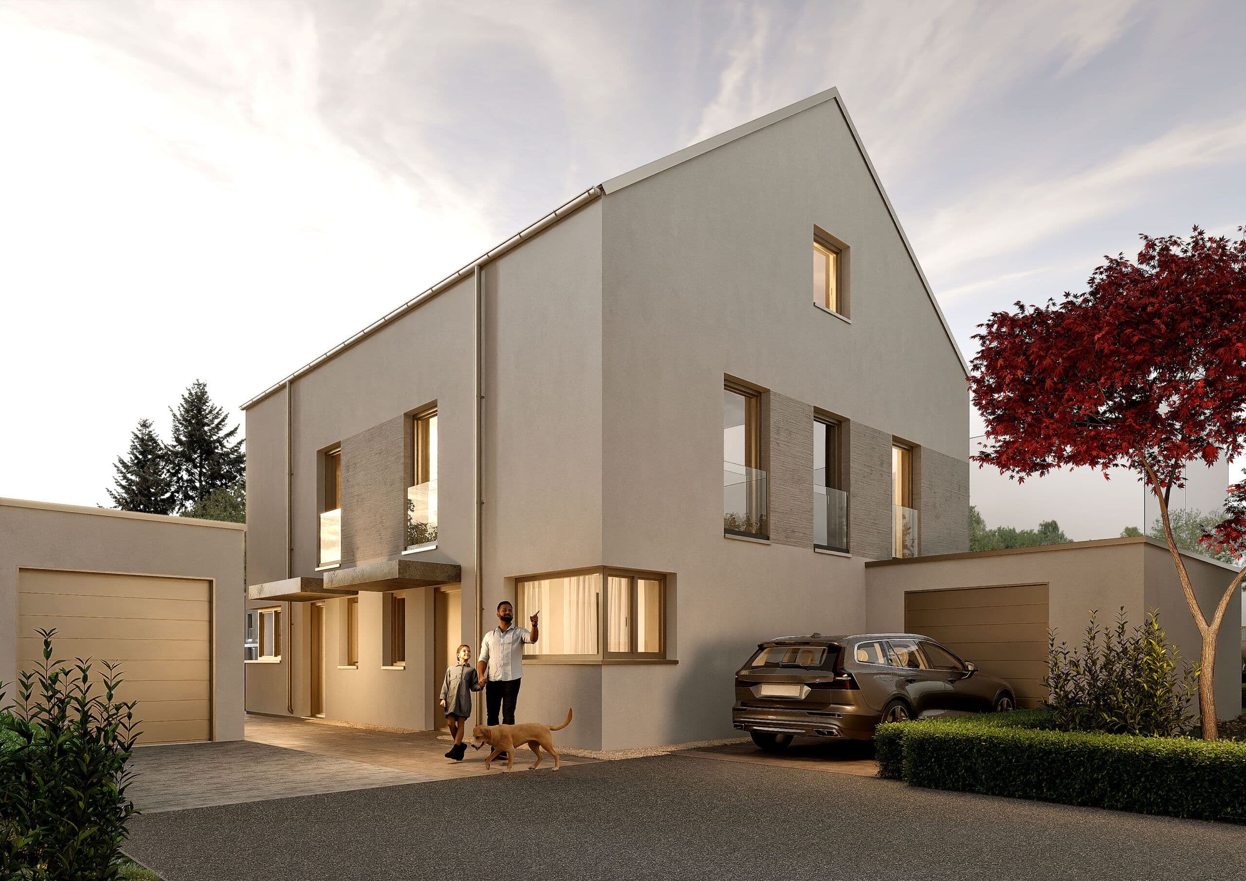 Doppelhaushälfte Typ 1, Stammheim