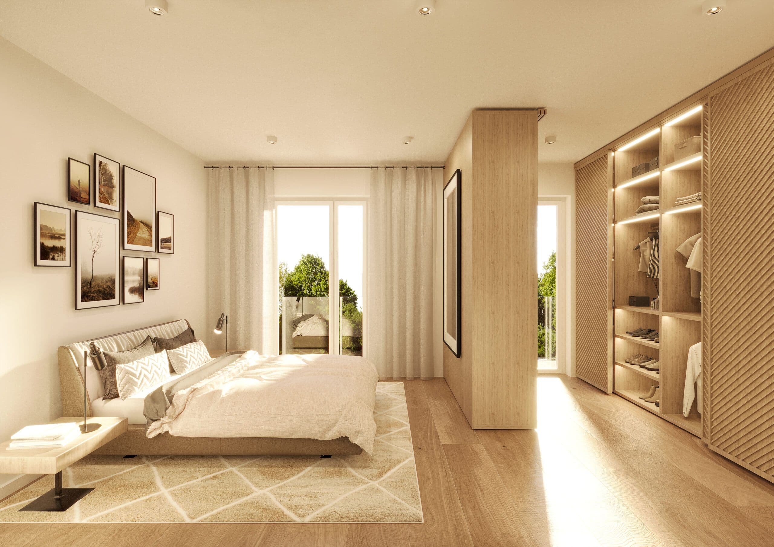 Schlafzimmer, Kernerstraße